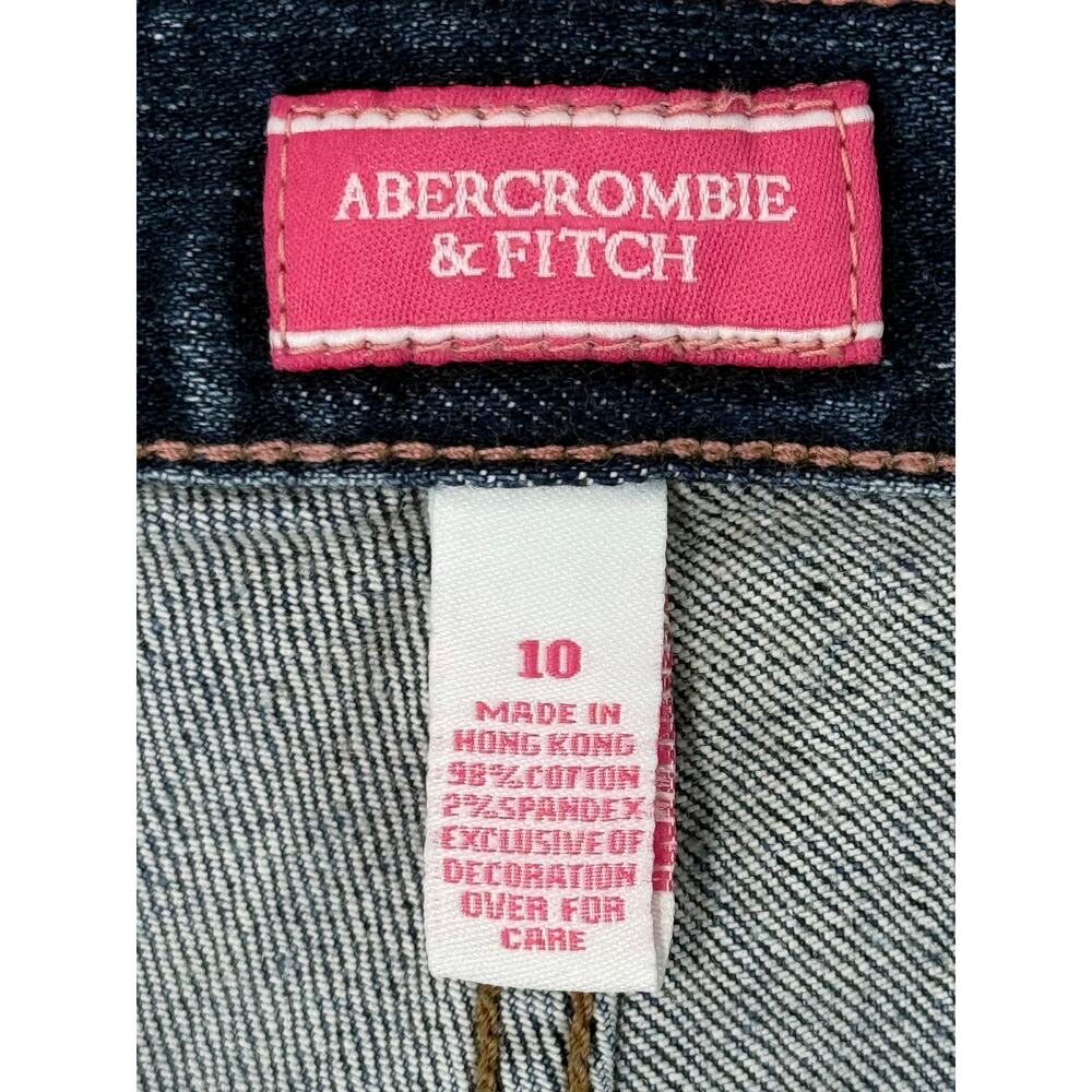 Abercrombie & Fitch Y2K Pink Piping Low Rise Bootcut Jeans 10 - Picture 2 of 9